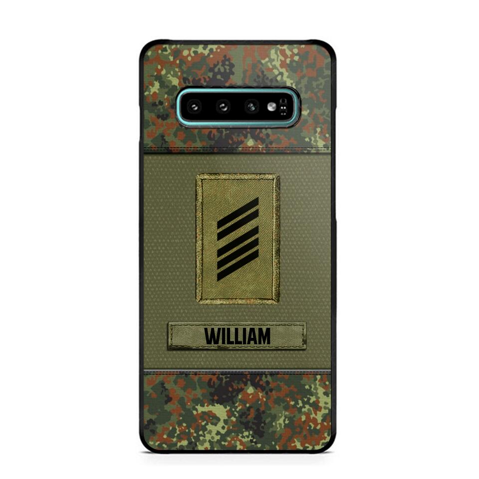 Personalized German Soldier/Veterans Phone Case Printed 22JUY-HY26