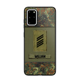 Personalized German Soldier/Veterans Phone Case Printed 22JUY-HY26