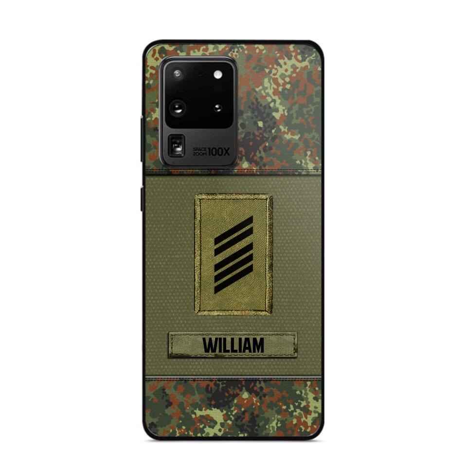 Personalized German Soldier/Veterans Phone Case Printed 22JUY-HY26