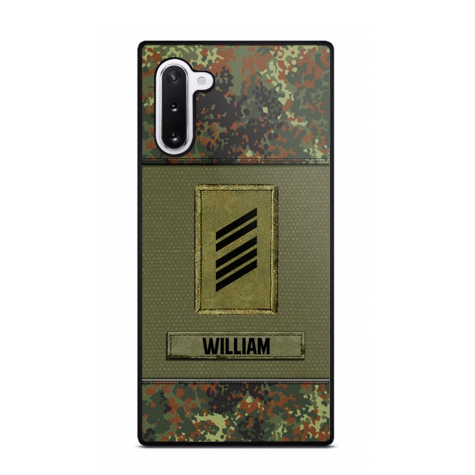 Personalized German Soldier/Veterans Phone Case Printed 22JUY-HY26