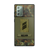 Personalized German Soldier/Veterans Phone Case Printed 22JUY-HY26