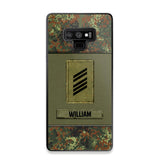 Personalized German Soldier/Veterans Phone Case Printed 22JUY-HY26