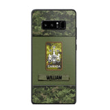Personalized Canadian Soldier/Veterans Phone Case Printed 22JUY-HY26