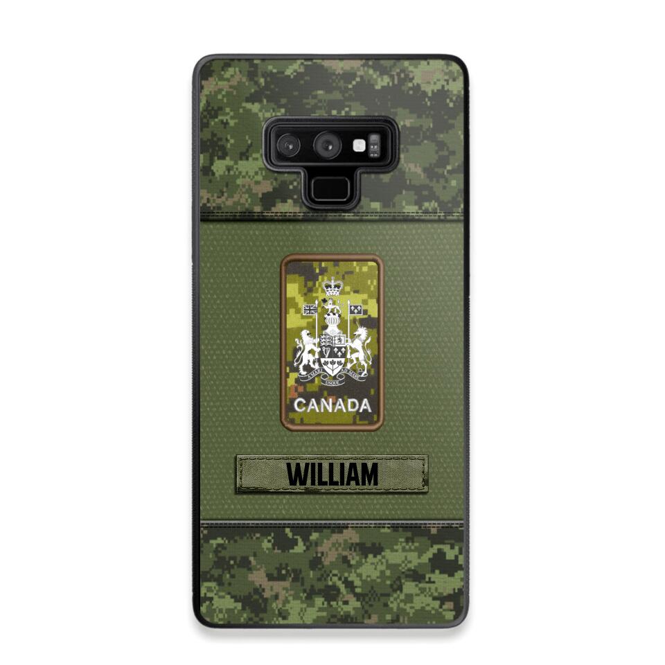 Personalized Canadian Soldier/Veterans Phone Case Printed 22JUY-HY26