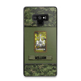 Personalized Canadian Soldier/Veterans Phone Case Printed 22JUY-HY26
