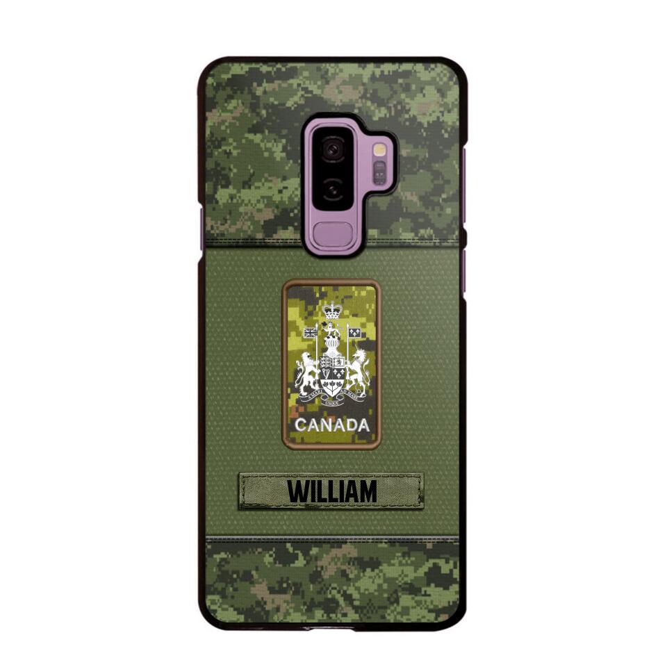 Personalized Canadian Soldier/Veterans Phone Case Printed 22JUY-HY26