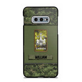 Personalized Canadian Soldier/Veterans Phone Case Printed 22JUY-HY26