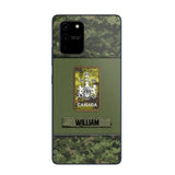 Personalized Canadian Soldier/Veterans Phone Case Printed 22JUY-HY26