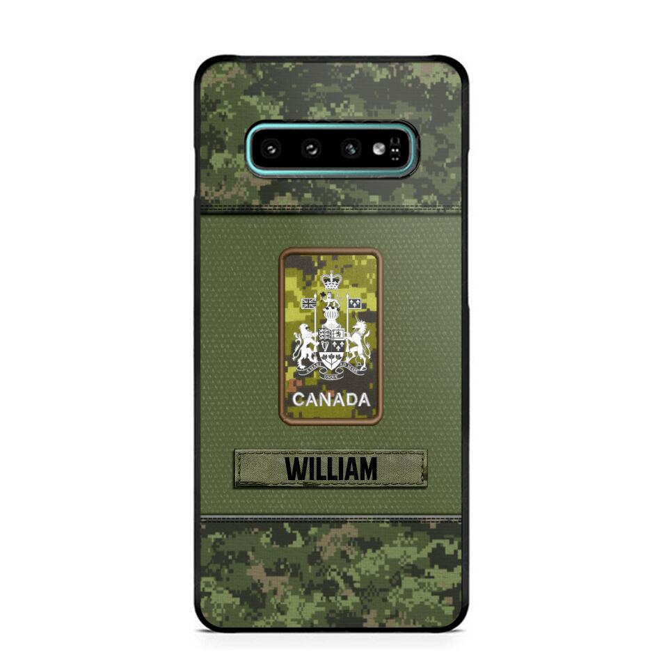 Personalized Canadian Soldier/Veterans Phone Case Printed 22JUY-HY26