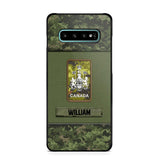 Personalized Canadian Soldier/Veterans Phone Case Printed 22JUY-HY26