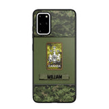 Personalized Canadian Soldier/Veterans Phone Case Printed 22JUY-HY26