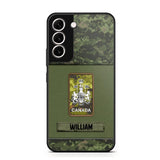 Personalized Canadian Soldier/Veterans Phone Case Printed 22JUY-HY26