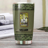 Personalized Canadian Soldier/Veterans Tumbler Printed 22JUY-HQ26
