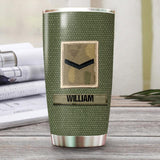 Personalized I Am An UK Grumpy Veteran I Can Fix Stupid  Tumbler Printed QTVQ2607