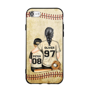 Personalized Baseball Mom & Kid Phone Case Printed 22JUY-HY26