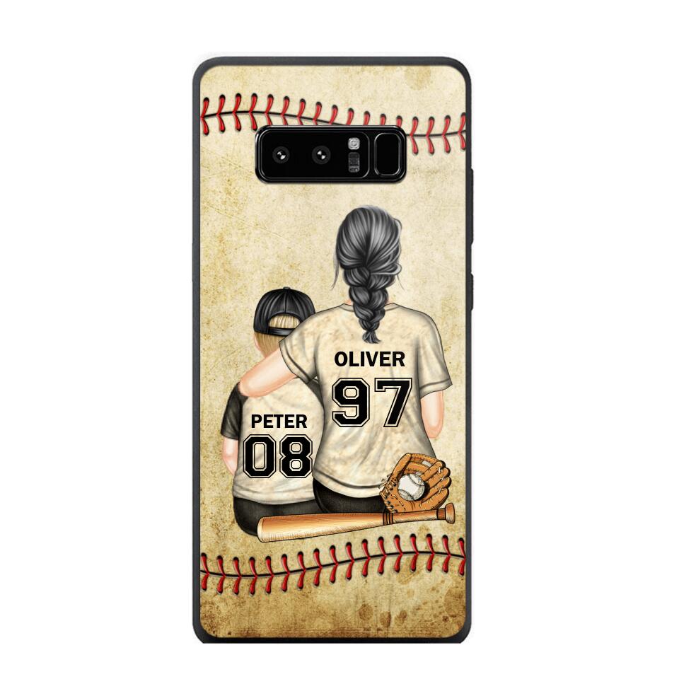 Personalized Baseball Mom & Kid Phone Case Printed 22JUY-HY26
