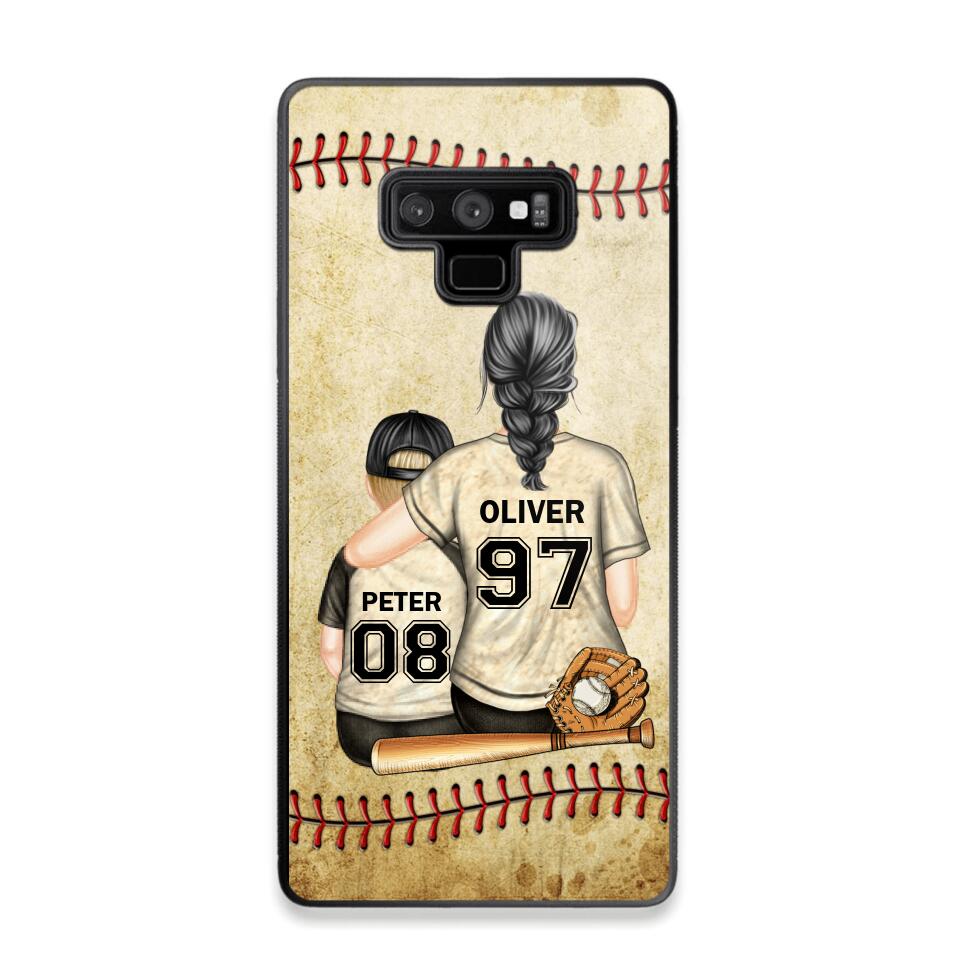 Personalized Baseball Mom & Kid Phone Case Printed 22JUY-HY26