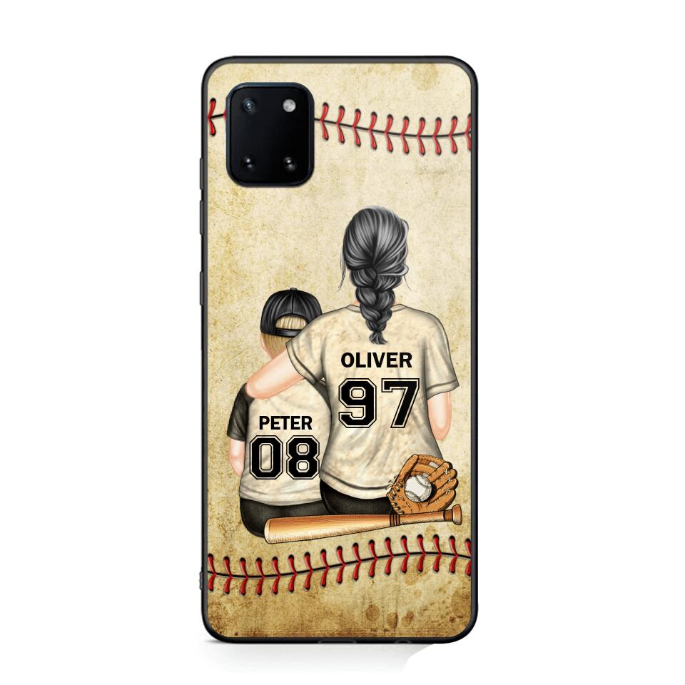 Personalized Baseball Mom & Kid Phone Case Printed 22JUY-HY26