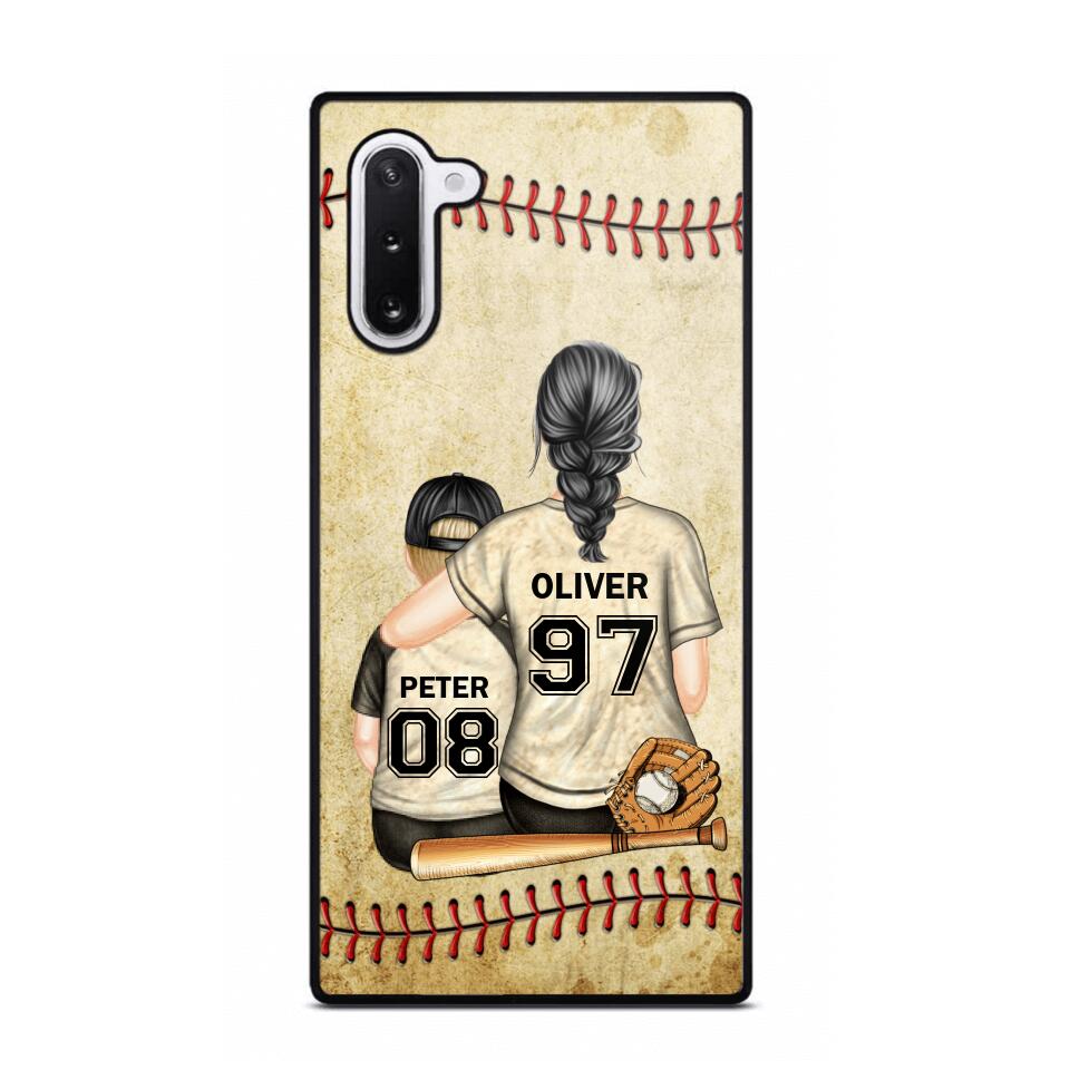 Personalized Baseball Mom & Kid Phone Case Printed 22JUY-HY26