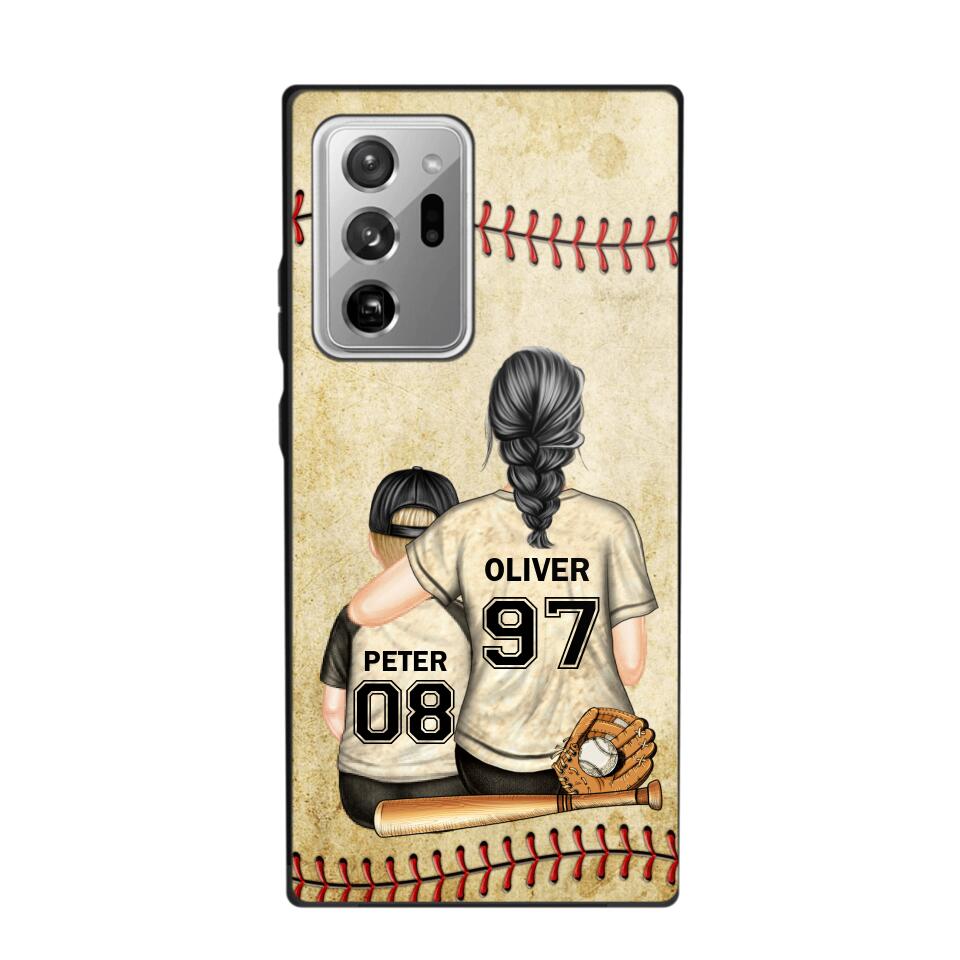 Personalized Baseball Mom & Kid Phone Case Printed 22JUY-HY26