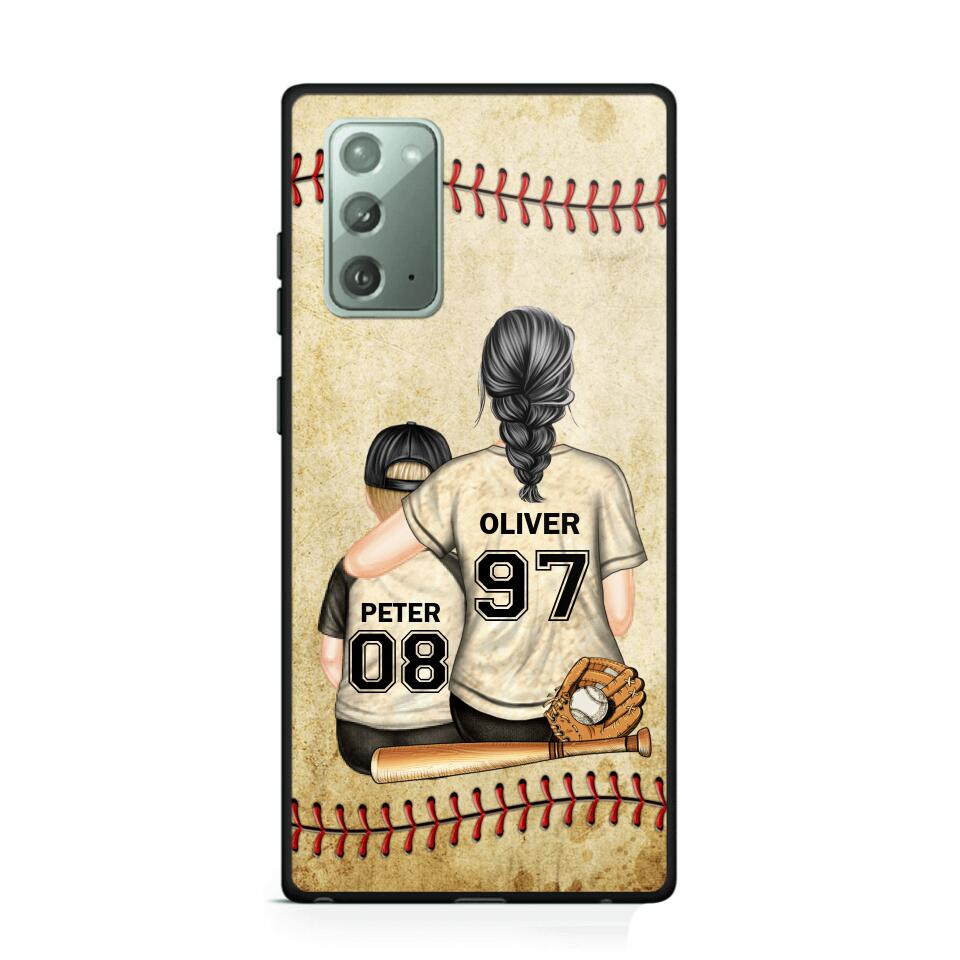 Personalized Baseball Mom & Kid Phone Case Printed 22JUY-HY26