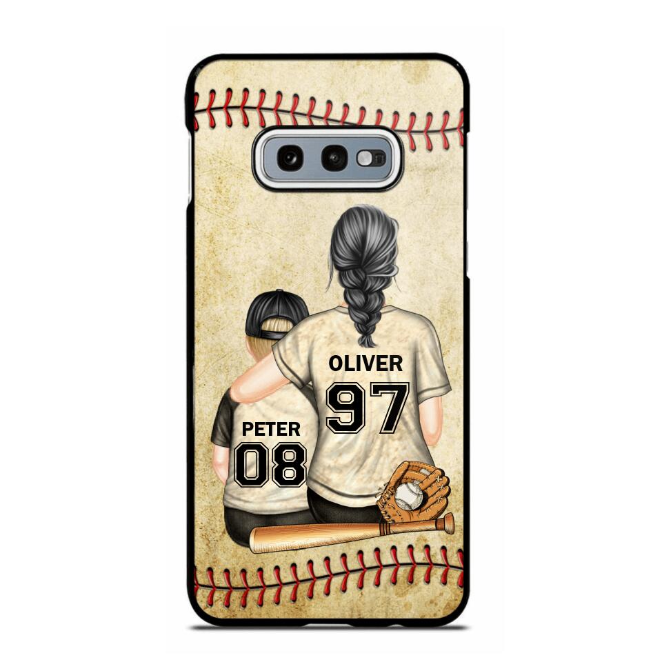 Personalized Baseball Mom & Kid Phone Case Printed 22JUY-HY26
