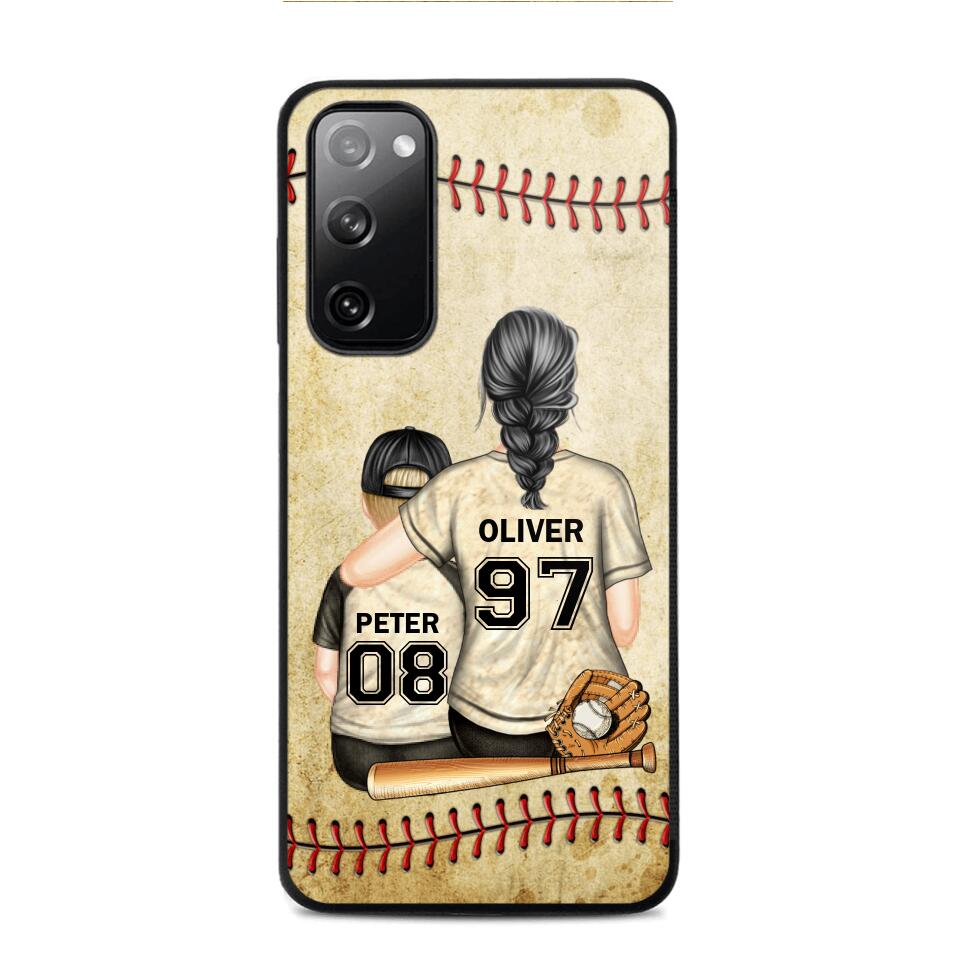 Personalized Baseball Mom & Kid Phone Case Printed 22JUY-HY26