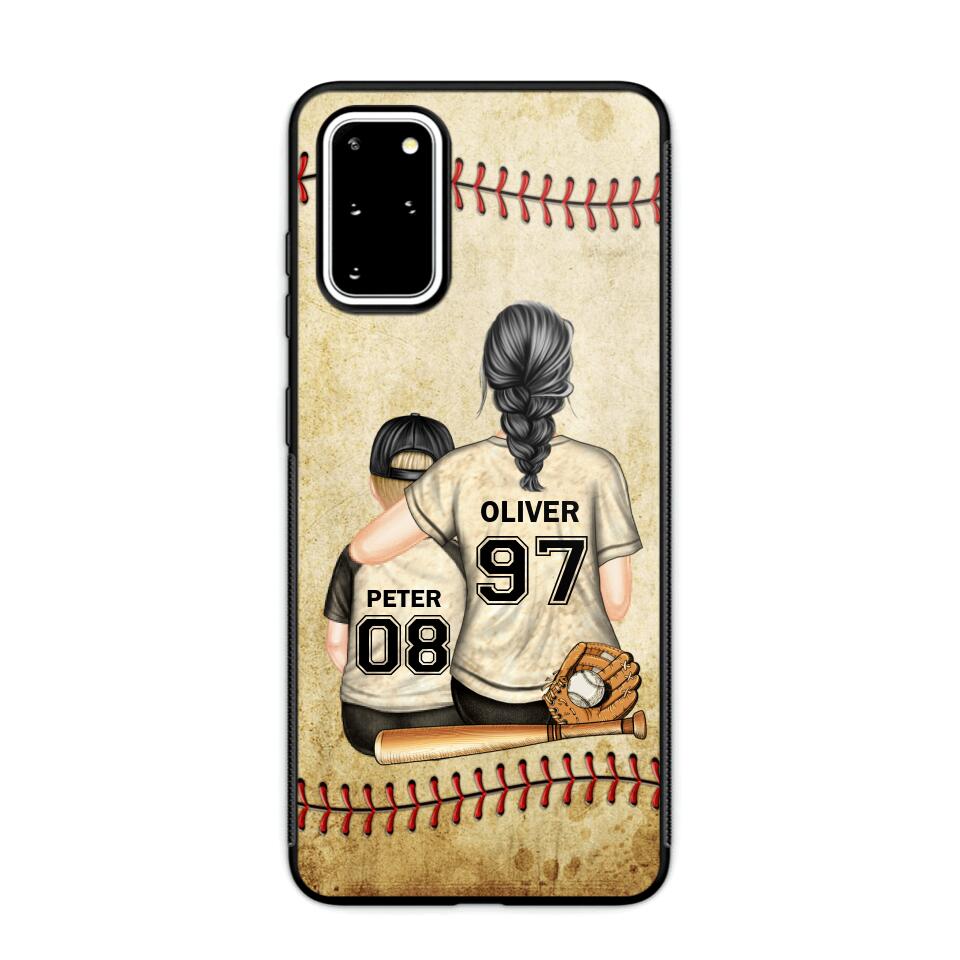 Personalized Baseball Mom & Kid Phone Case Printed 22JUY-HY26