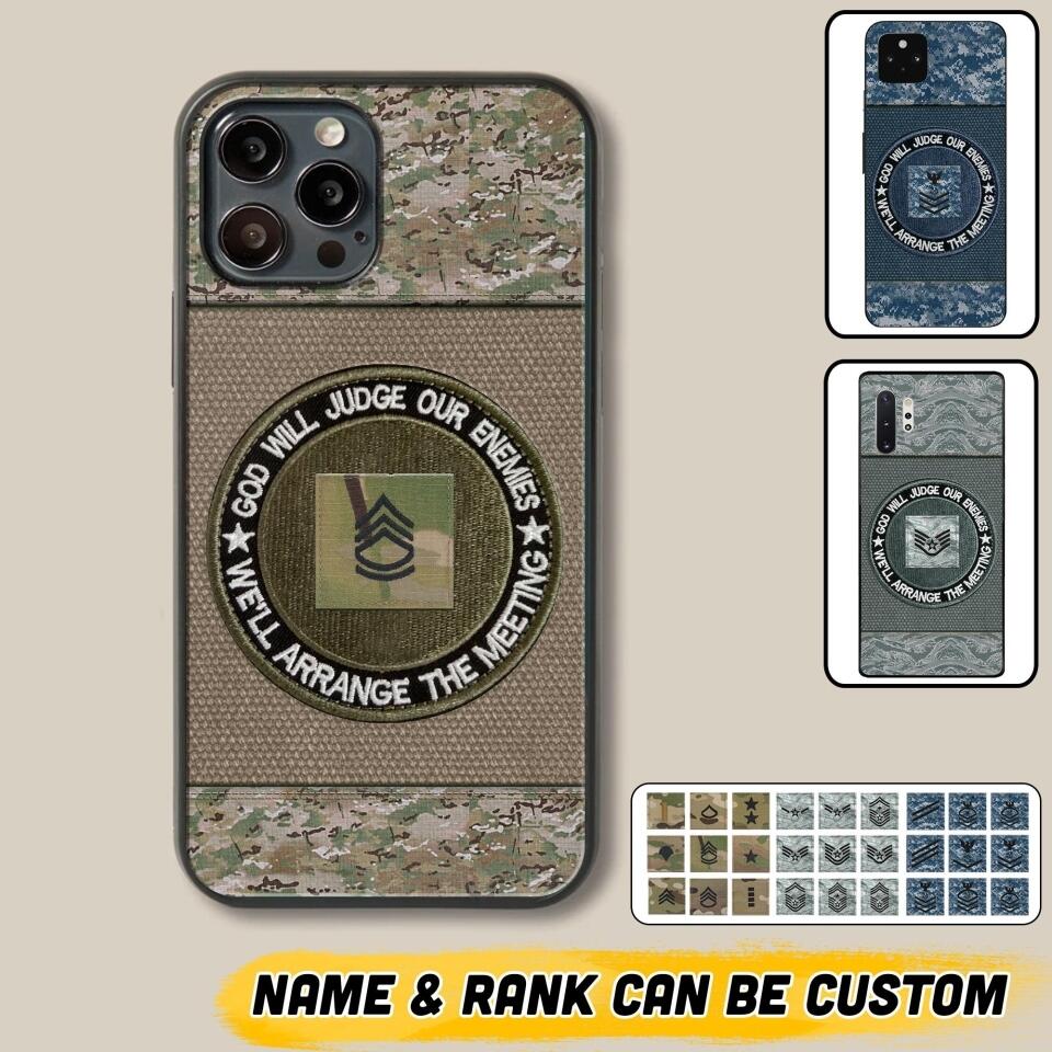 DH Personalized U.S Soldier/Veterans Phone Case Printed HQ2707