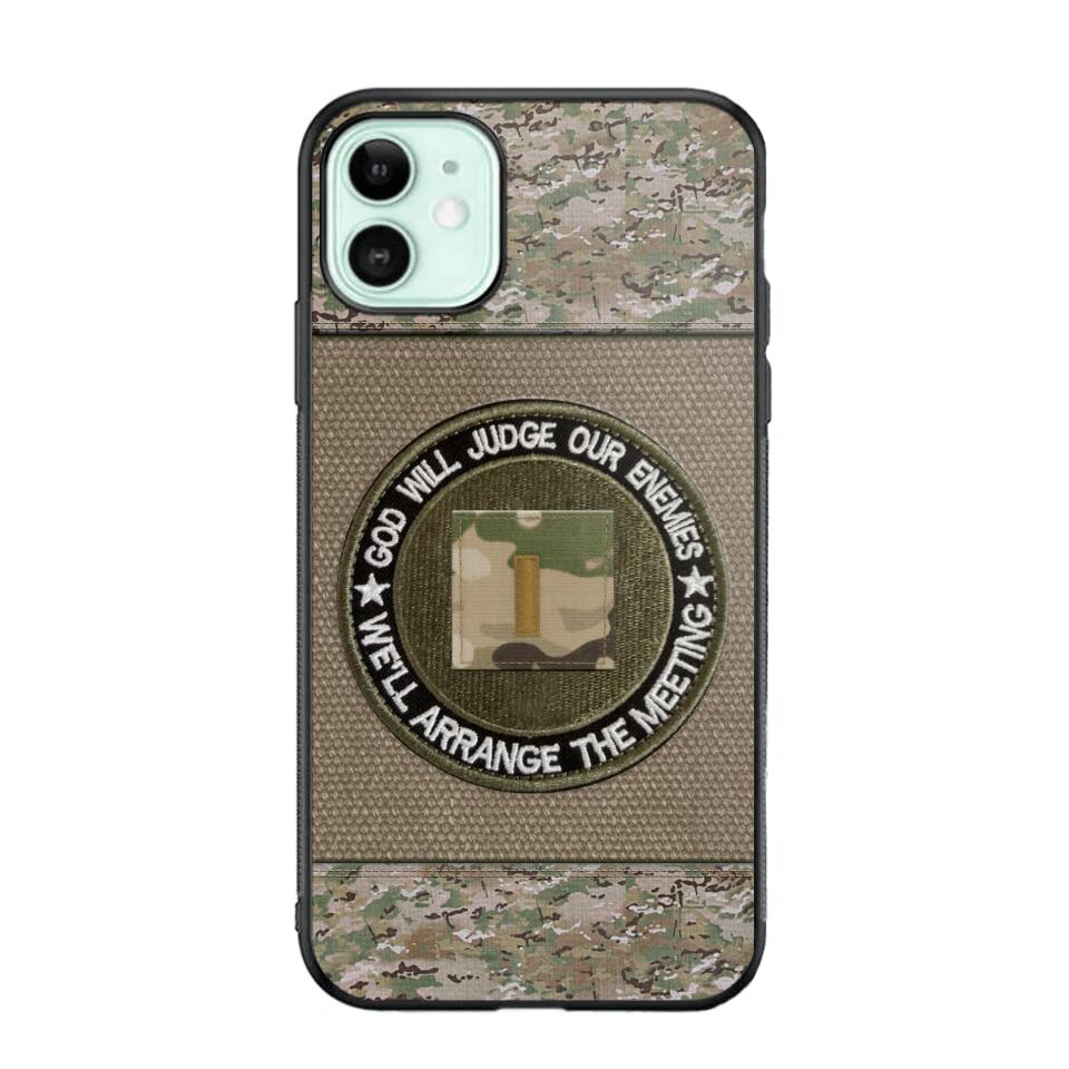 DH Personalized U.S Soldier/Veterans Phone Case Printed HQ2707