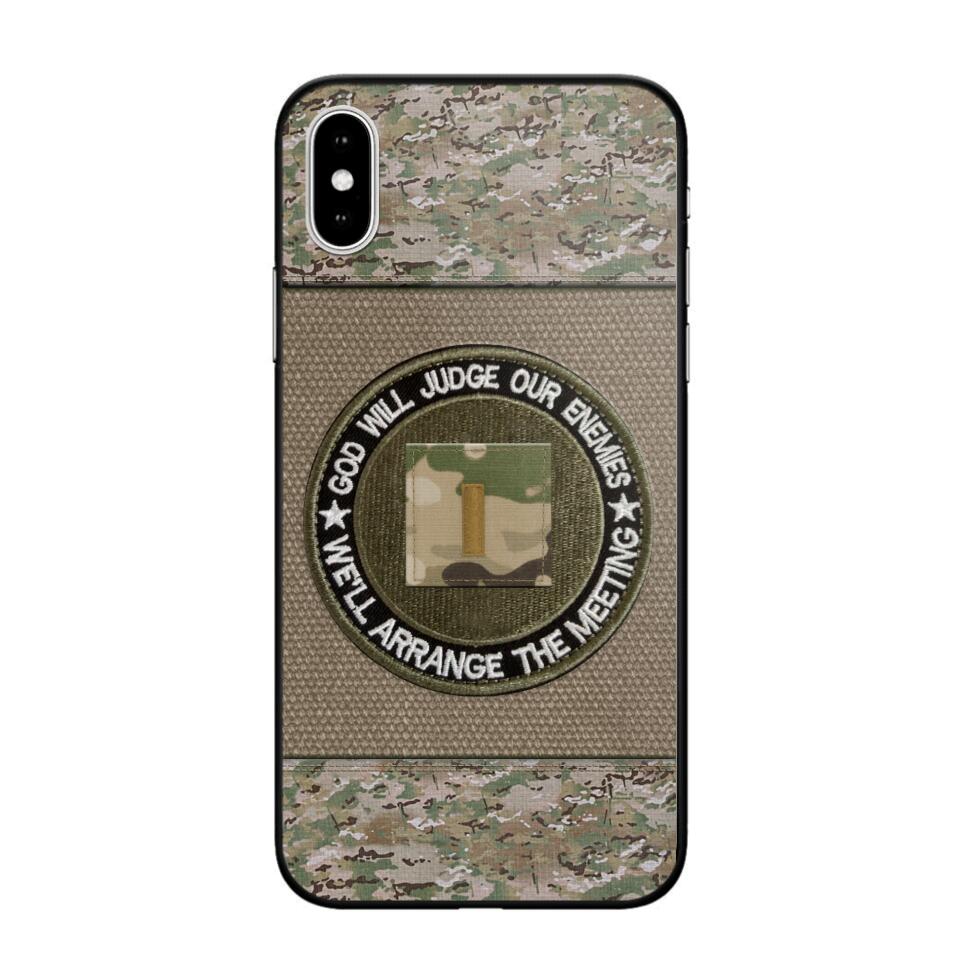 DH Personalized U.S Soldier/Veterans Phone Case Printed HQ2707