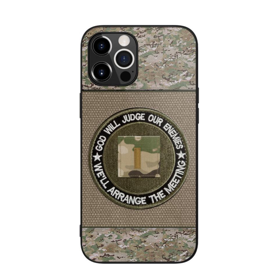 DH Personalized U.S Soldier/Veterans Phone Case Printed HQ2707