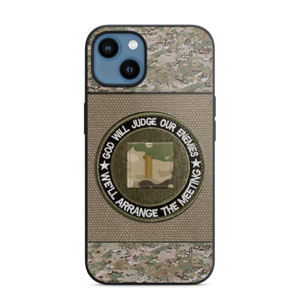 DH Personalized U.S Soldier/Veterans Phone Case Printed HQ2707