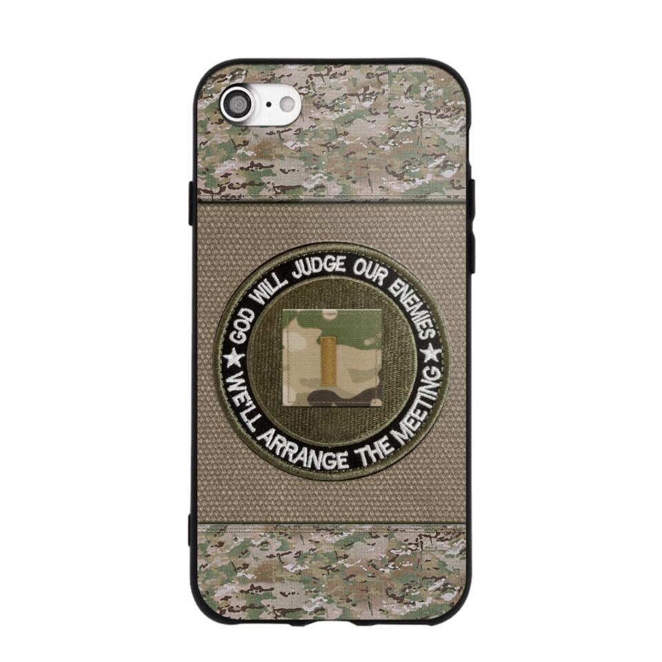 DH Personalized U.S Soldier/Veterans Phone Case Printed HQ2707