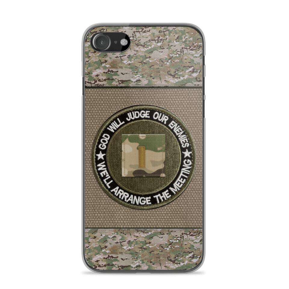 DH Personalized U.S Soldier/Veterans Phone Case Printed HQ2707