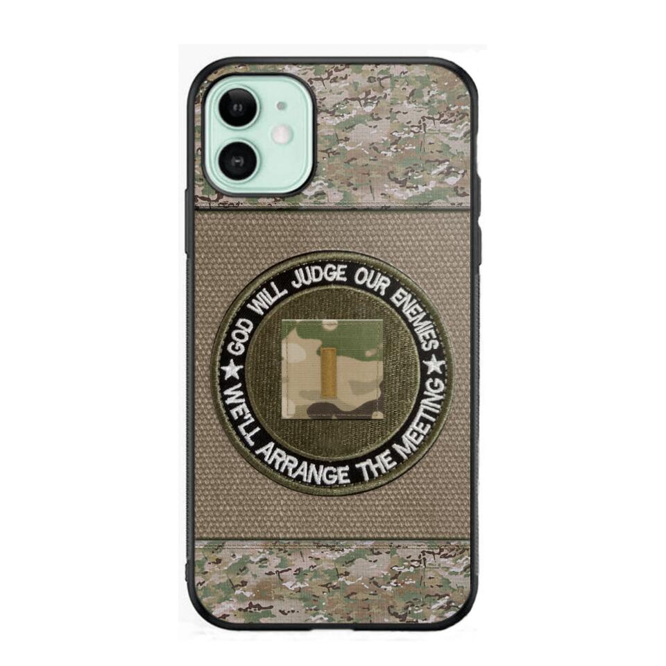 DH Personalized U.S Soldier/Veterans Phone Case Printed HQ2707