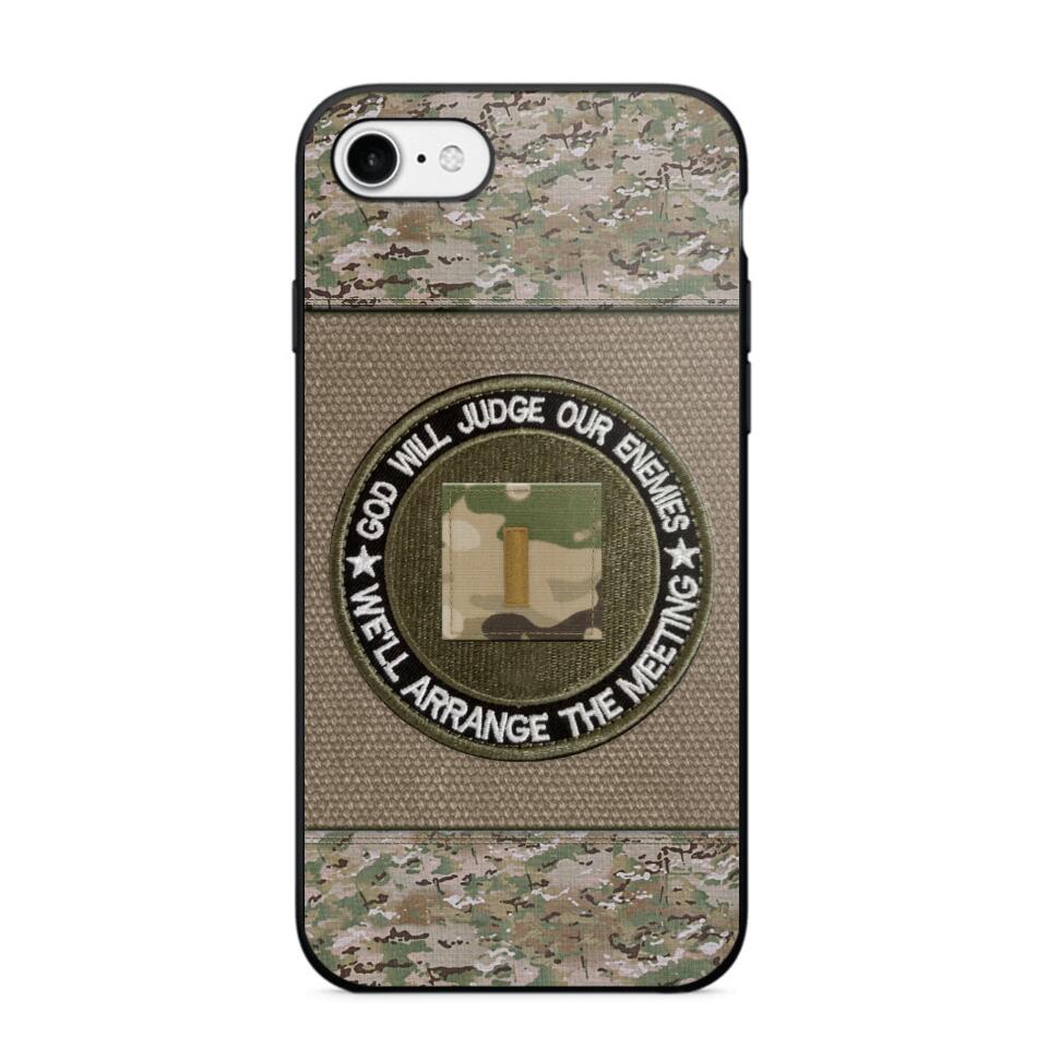 DH Personalized U.S Soldier/Veterans Phone Case Printed HQ2707