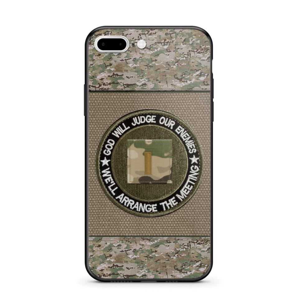 DH Personalized U.S Soldier/Veterans Phone Case Printed HQ2707