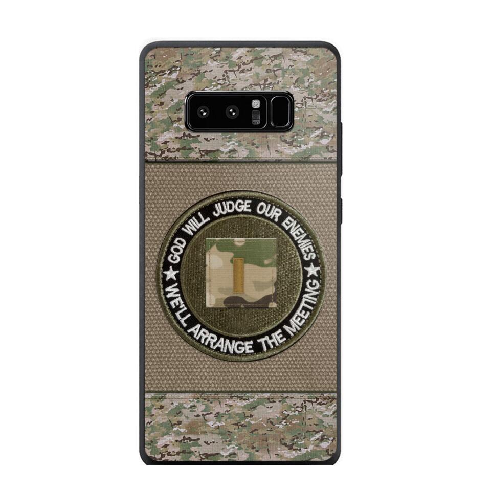 DH Personalized U.S Soldier/Veterans Phone Case Printed HQ2707