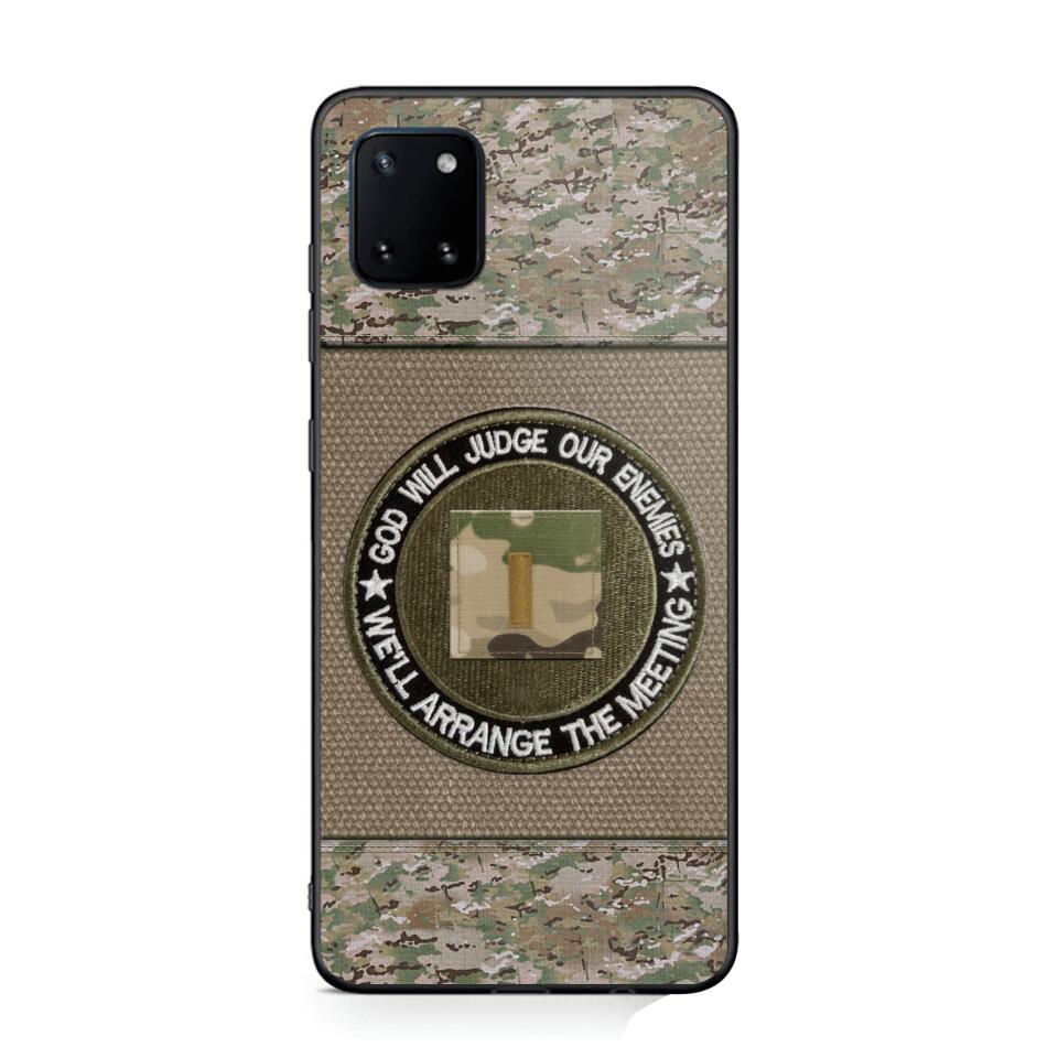 DH Personalized U.S Soldier/Veterans Phone Case Printed HQ2707
