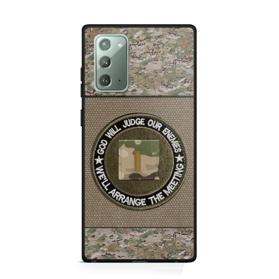 DH Personalized U.S Soldier/Veterans Phone Case Printed HQ2707
