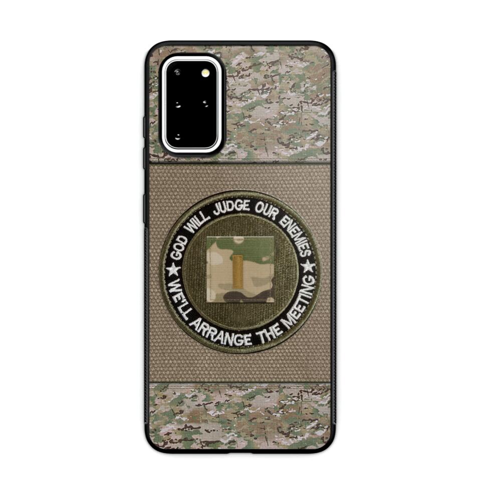DH Personalized U.S Soldier/Veterans Phone Case Printed HQ2707