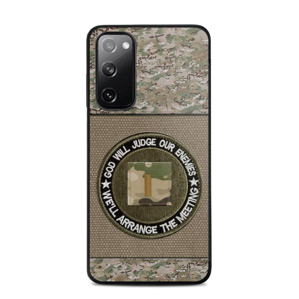 DH Personalized U.S Soldier/Veterans Phone Case Printed HQ2707