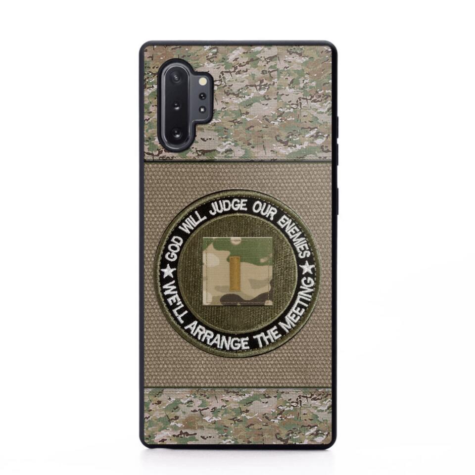 DH Personalized U.S Soldier/Veterans Phone Case Printed HQ2707
