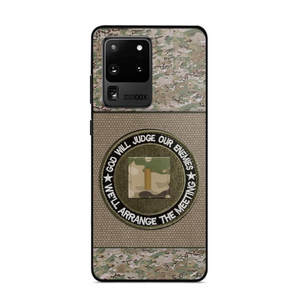 DH Personalized U.S Soldier/Veterans Phone Case Printed HQ2707