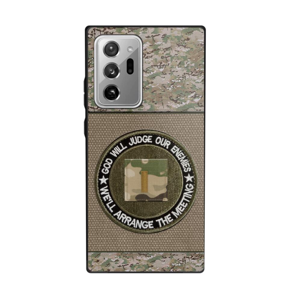 DH Personalized U.S Soldier/Veterans Phone Case Printed HQ2707