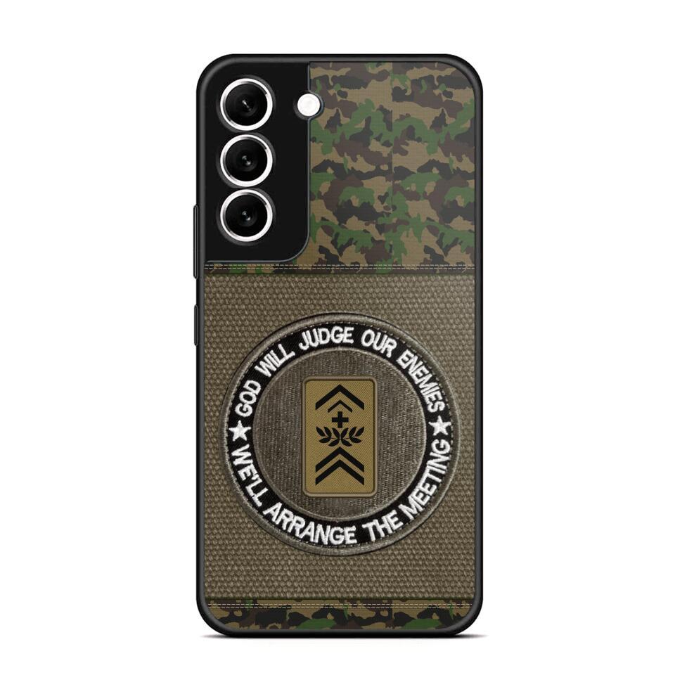 DH Personalized Swiss Soldier/Veterans Phone Case Printed HQ2707
