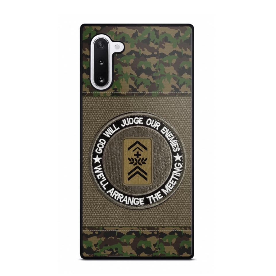 DH Personalized Swiss Soldier/Veterans Phone Case Printed HQ2707