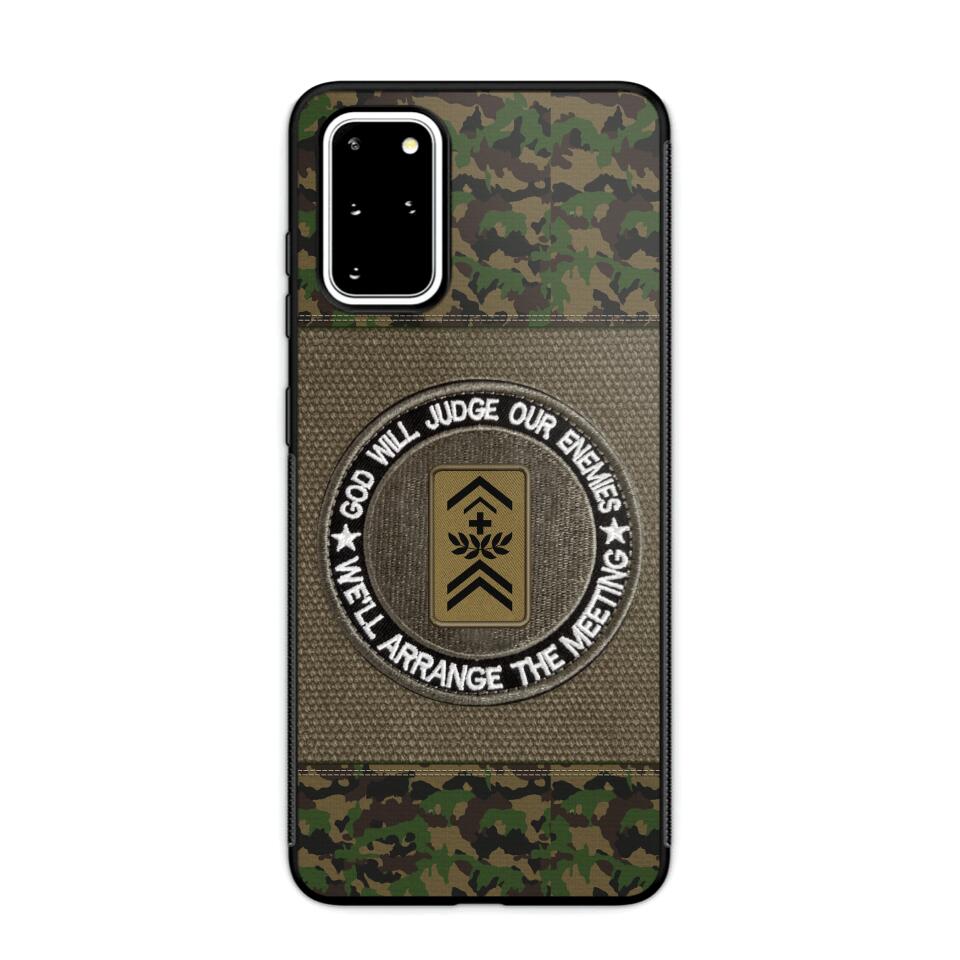 DH Personalized Swiss Soldier/Veterans Phone Case Printed HQ2707