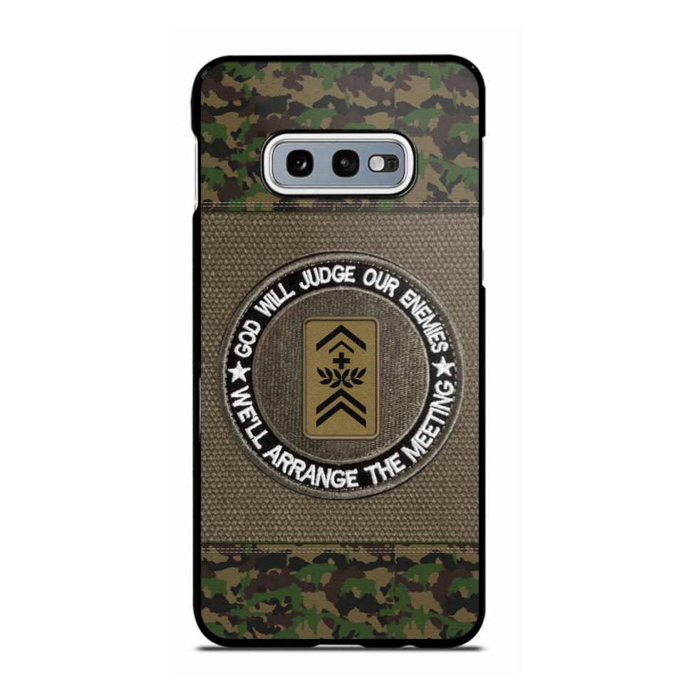 DH Personalized Swiss Soldier/Veterans Phone Case Printed HQ2707